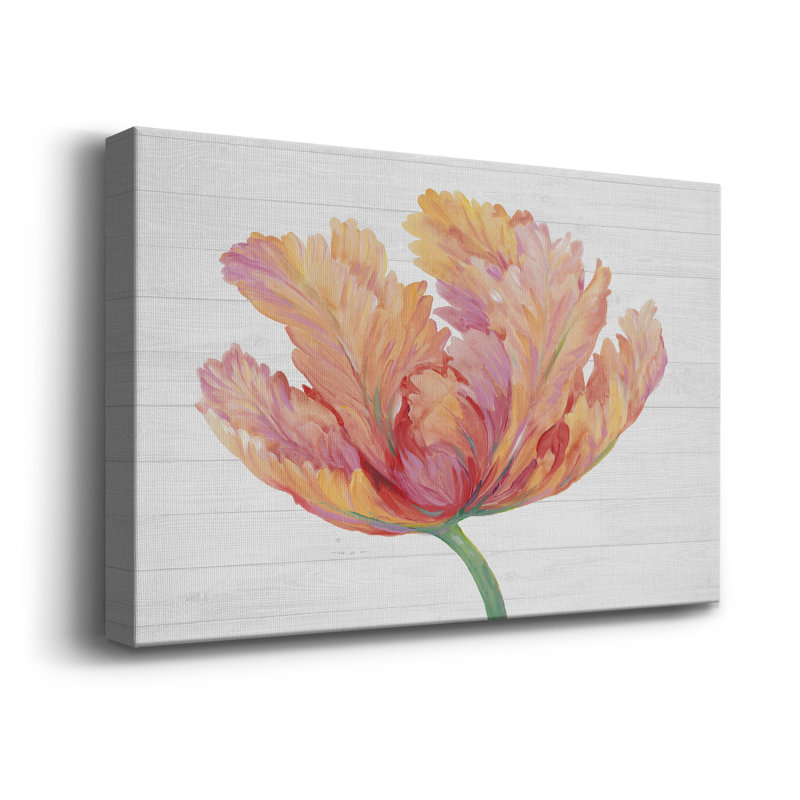 " Single Pink Bloom II ", 48" W x 32" H