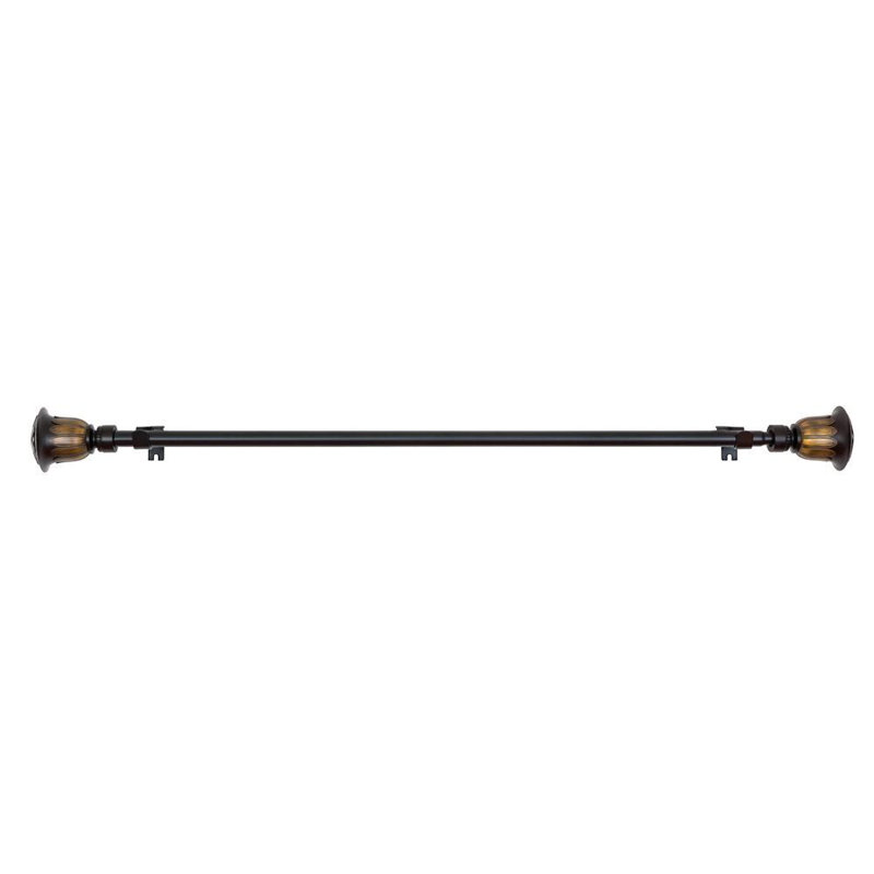 Tringle à rideaux simple décorative Macédoine, 66 po à 120 po