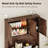 70.8" Built-in Kitchen Pantry with Charging Station, Microwave Shelf and LED Lighting-441856941