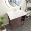 Meuble-lavabo simple 30 po avec plateau en céramique Cheris-167818180