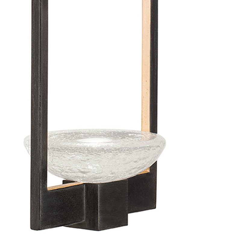 Delphi LED Candle Wall Light, Black