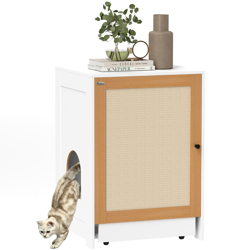 Enceinte de litière pour chat, Meuble de litière caché