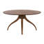 Vera Round Walnut Wood Dining Table