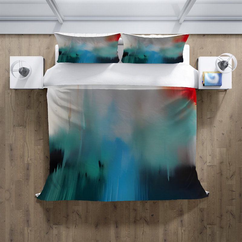 Abstract Duvet Cover, King Duvet Cover + 2 King Shams