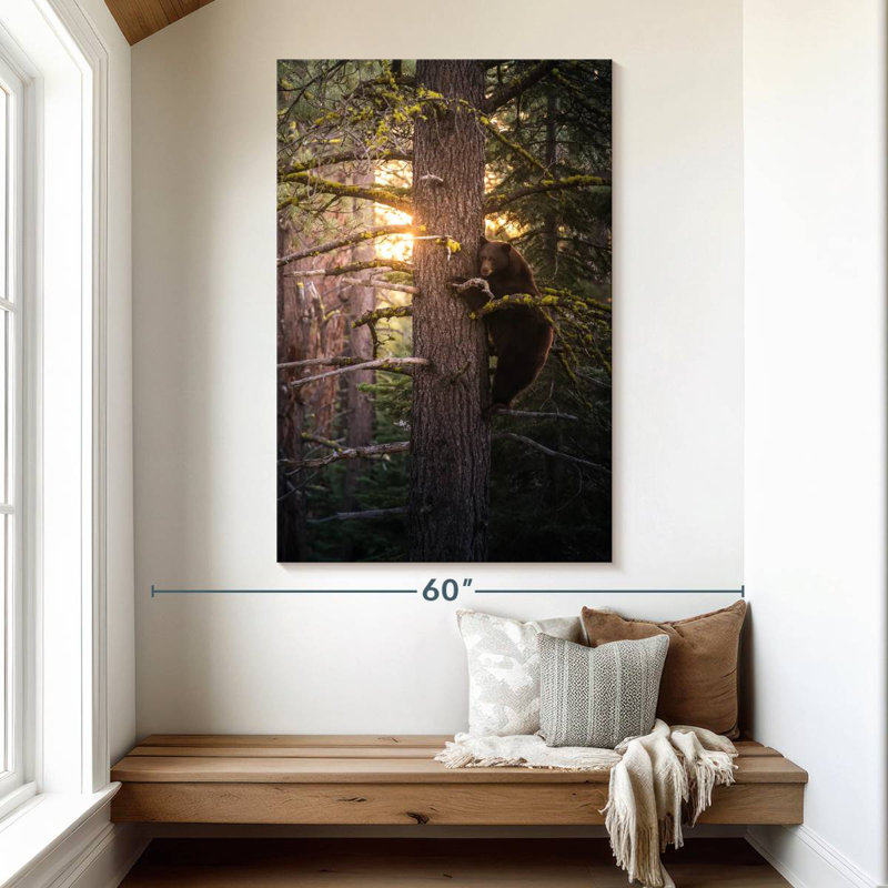 Ronce sur un arbre, H 51 po x l 34 po