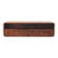 Console flottante en bois noyer californien à 2 tiroirs, brun