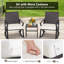 Kiyotsugu Polyethylene (PE) Wicker 2 - Person Seating Group with Cushions