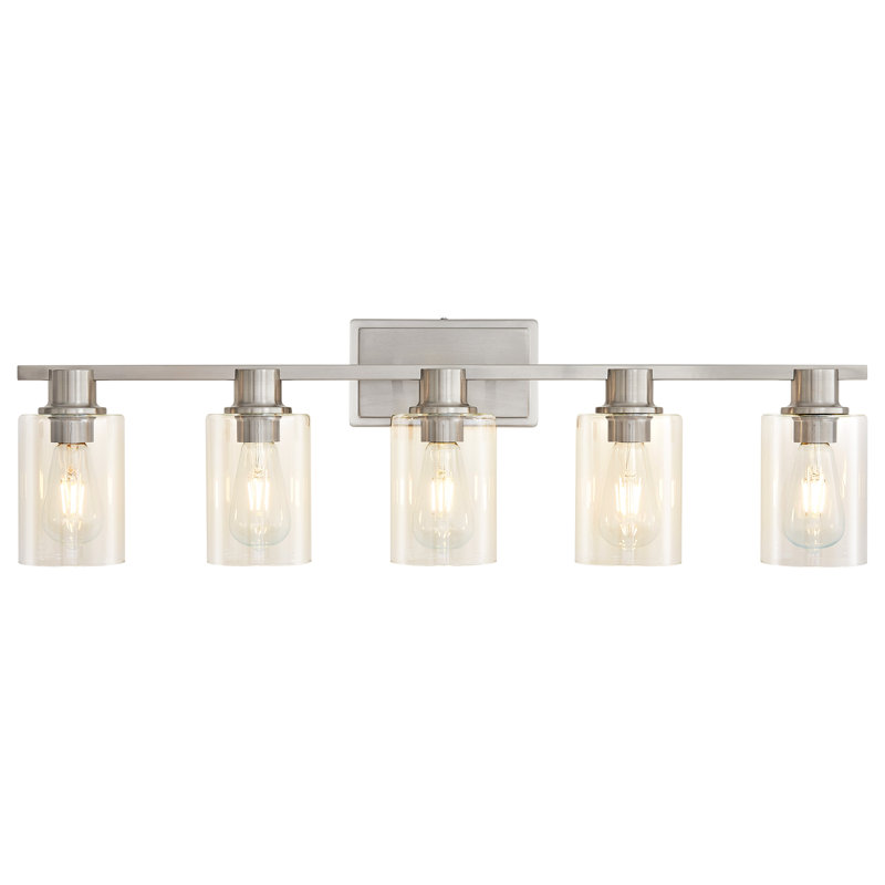 Middlewich 5-Light Dimmable Vanity Light, Nickel