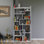 Bibliothèque moderne blanche avec de nombreuses tablettes, 35,4 x 71,7 x 8,7 pouces | 100% panneau de particules enduit de mélamine, épaisseur: 0,7 pouce | Conception murale pour un rangement et une présentation élégants à la maison ou au bureau