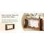 Console 64 po avec rangement en brun, table basse derrière le canapé, station de canapé d'entrée longue, support de console étroite, support de couloir pour salon d'entrée, brun