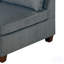 Ensemble de salon modulaire 4 pièces en tissu chenille gris, polyvalent et élégant pour tout décor de maison, modulaire