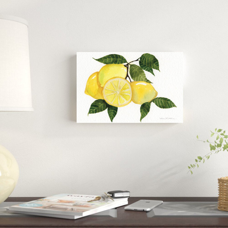 «Citrus Garden VI» par Kathleen Parr McKenna, reproduction d'art sur toile tendue, H 8 po x l 12 po