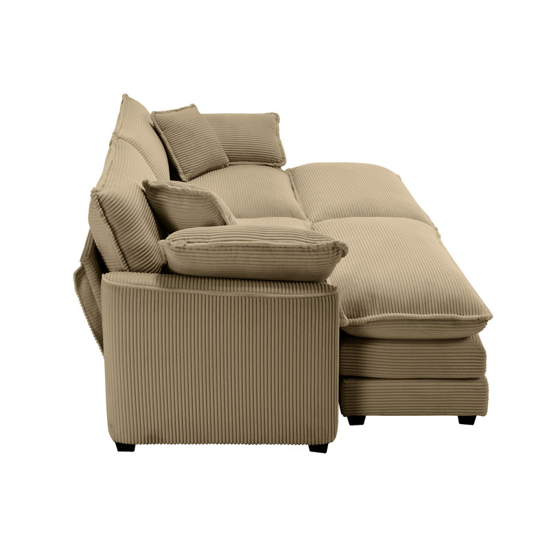 2 Tan Corduroy Seat, Stylish And Practical Choice Soft Supportive Fabric