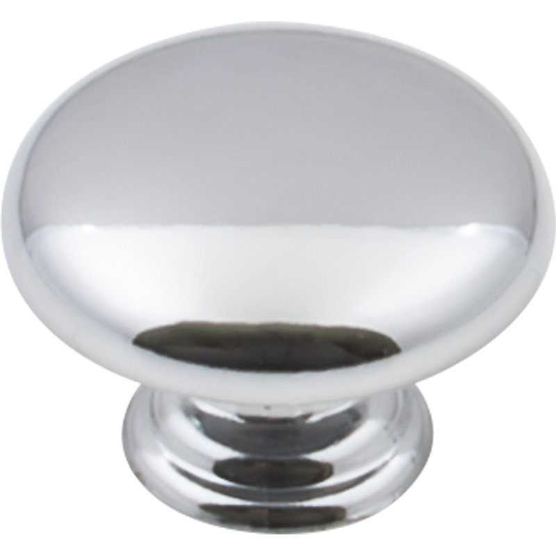 Gatsby 1 3/16" Diameter Mushroom Knob, Polished Chrome
