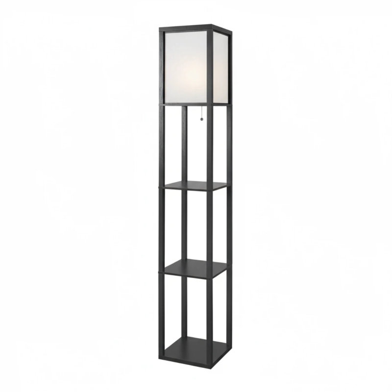 Lampe sur pied colonne 62,6 pouces avec ampoule DEL à intensité variable de 9 W pour le salon