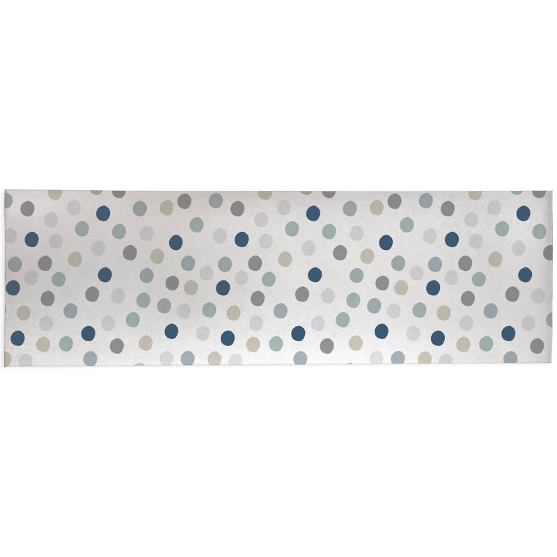 Always Polka Non-Slip Outdoor Rug, Runner 2'6'' x 8'
