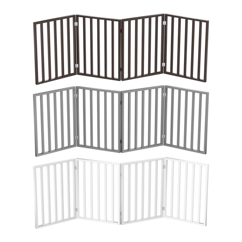 Free Standing Pet Gate, Grey