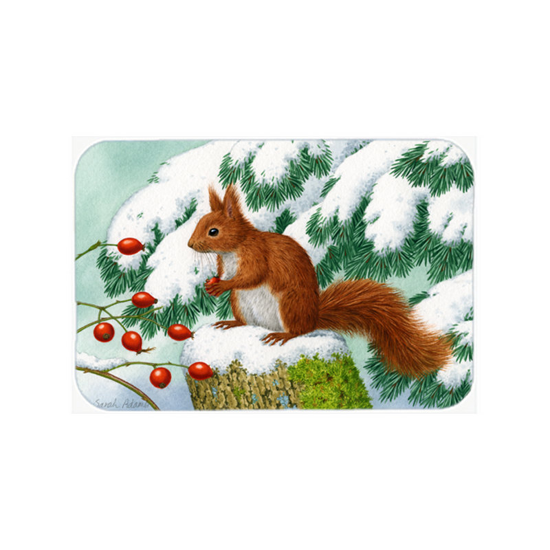 Planche à découper en verre Berke Winter Squirrel