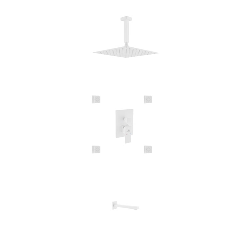 Système de douche complet avec soupape brute Aqua Piazza