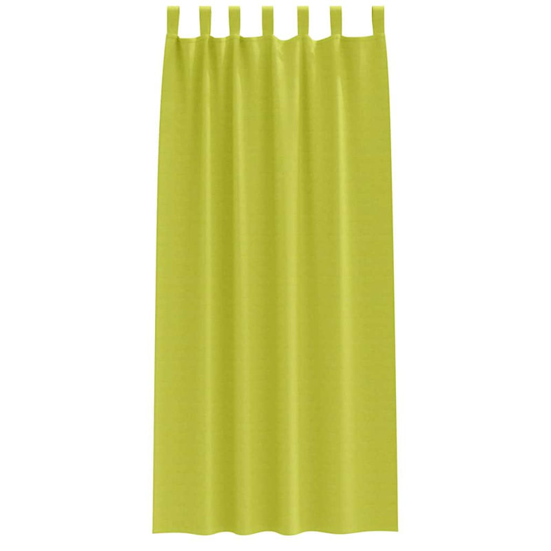 Curtains With Curtains 2 Pcs Polyester, 245cm Width x 140cm Drop, Green