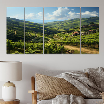 " Scenic Majestic Vineyard III " 5 - Pieces