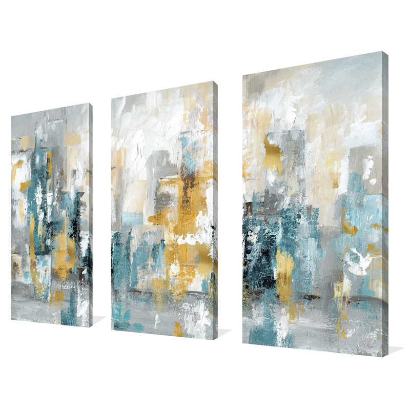 "City Views II", ensemble de 3 impressions sur toile