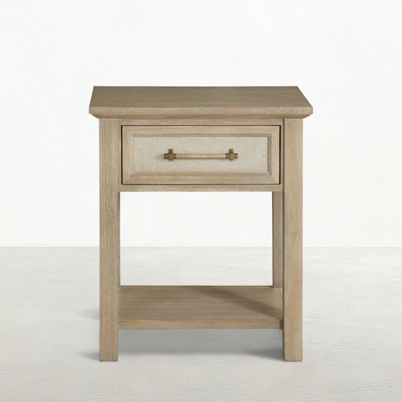 Astwood Mahogany Wood Nightstand - 1 Drawer, Drift