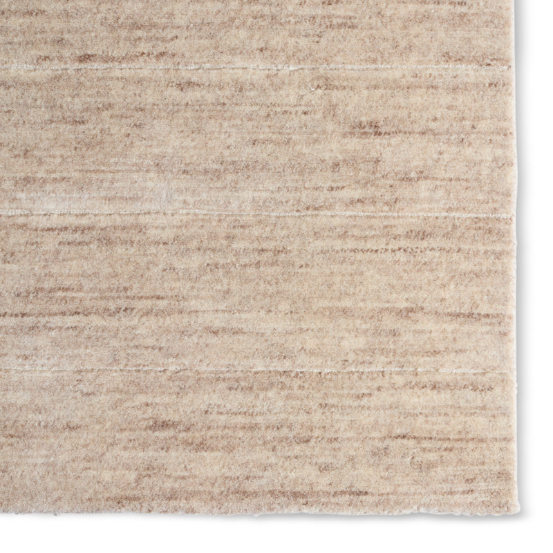 Jaipur Living Dommel LNM01 Handknot Geometric Ivory/Tan Area Rug (6'X9'), Rectangle 8' x 10', Ivory