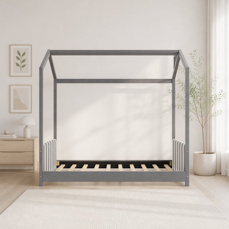 Upholstered Bed, Twin