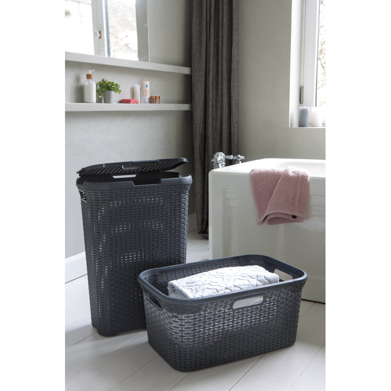 Style Laundry Box 60L + Laundry Basket 45L, Anthracite