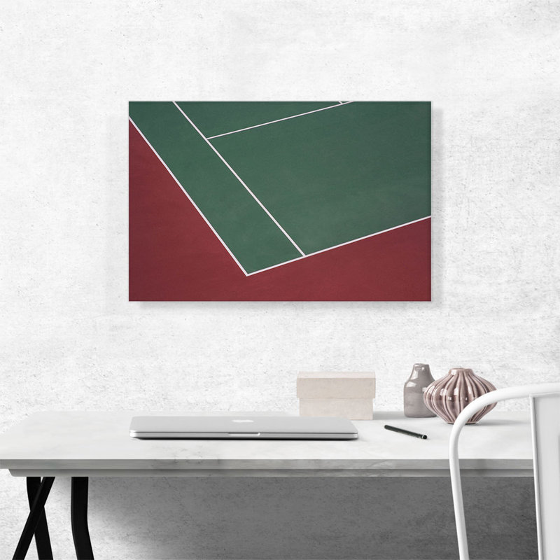 «Tennis Court», reproduction d'art sur toile tendue, H 18 po x l 26 po x P 0,75 po