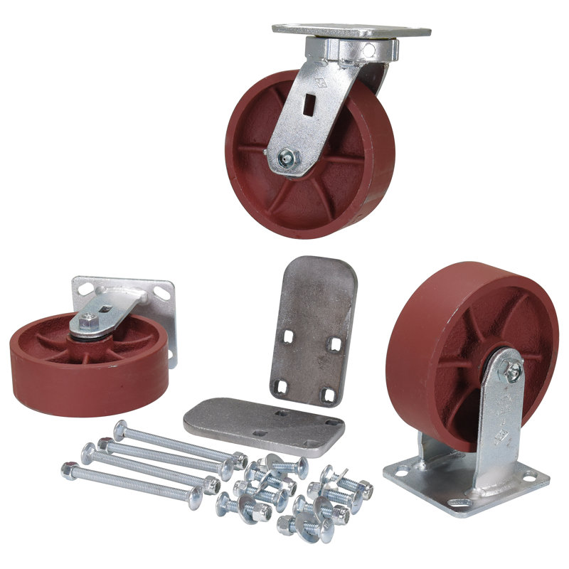 Ensemble de roulettes en acier Ductile