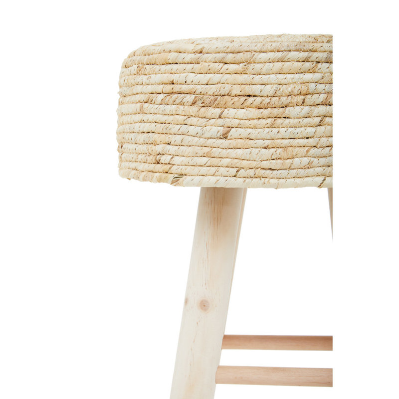 Manufactured Wood Accent Stool, Natural