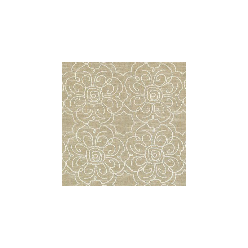 Barton Embroideries Fabric, Khaki