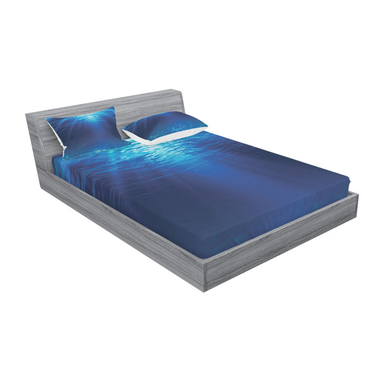 Microfiber Sheet Set, Queen Sheet Set with Fitted Sheet