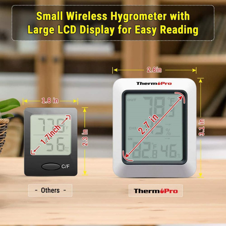 c&g outdoors Thermomètre numérique intérieur et extérieur sans fil