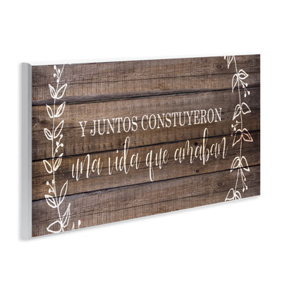 Rustic Together We Built Wall Plaque Spanish Art, by Kim Allen