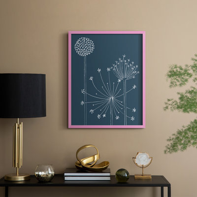 Impression graphique Alliums I - bois massif
