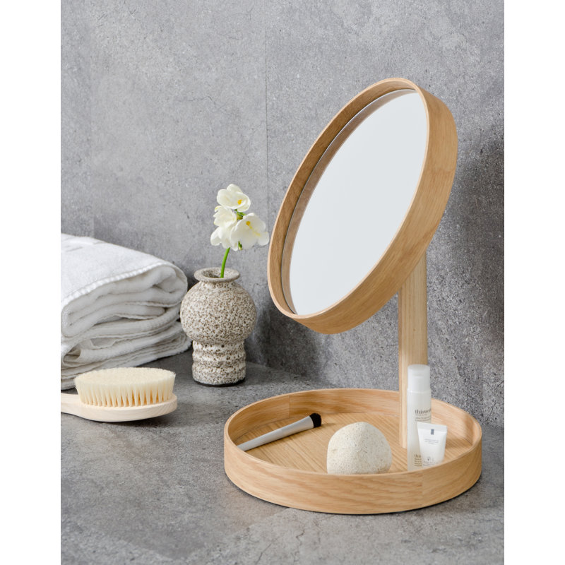 Caudillo Flat Floor Mirror, Oak