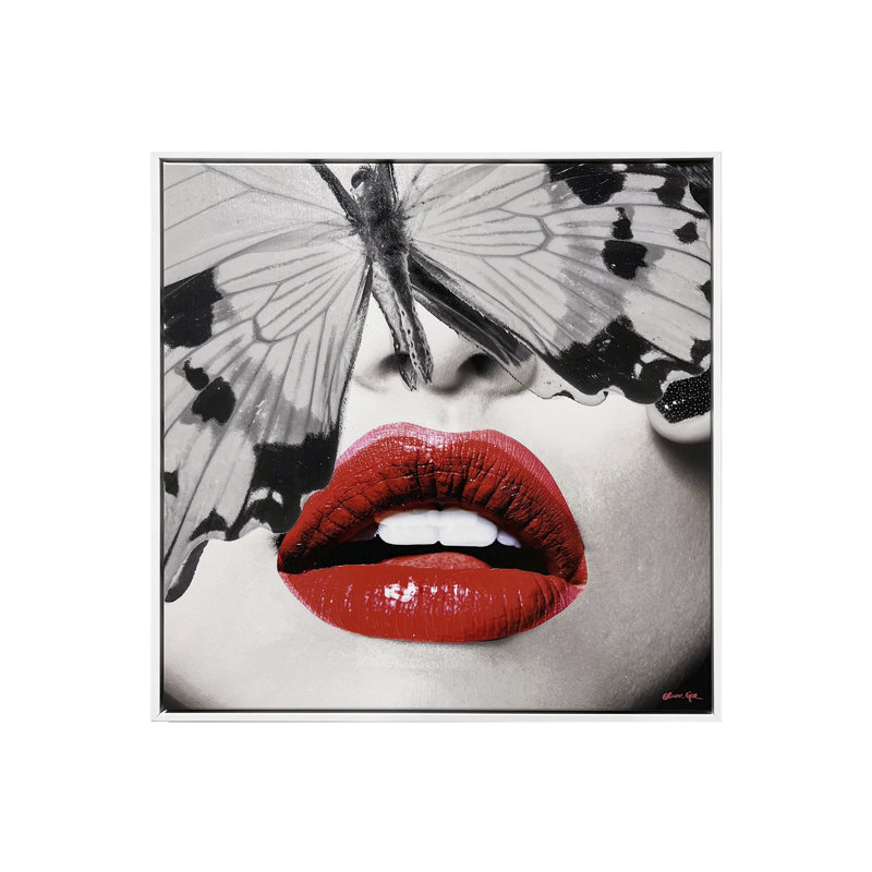 Butterfly Lips, 41'' H x 41'' W x 2" D