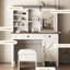 Meuble-lavabo avec miroir coulissant et armoire de maquillage