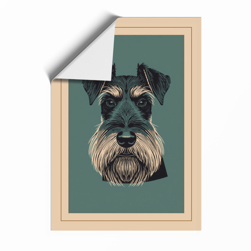 Distinguished Schnauzer Modern - Print, Unframed, A4 - 29.7 x 21.0 cm