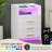 3 Drawer Nightstand With Ligh (set Of 2)-1289365046