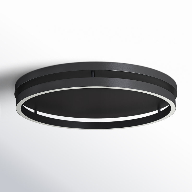 Recess LED Flush Mount, Black