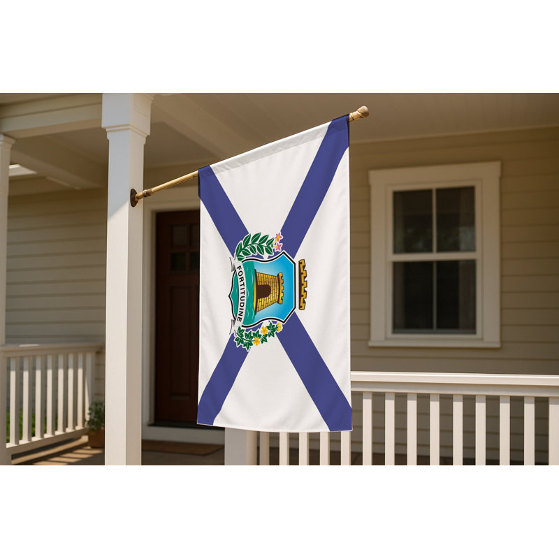 Drapeau de la ville de Fortaleza - drapeau extérieur, 24" H x 36" W