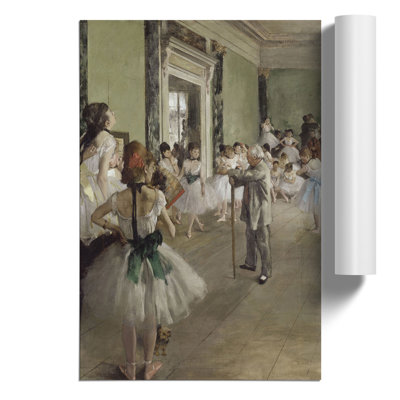 The Ballet Class by Edgar Degas - Frameless Print