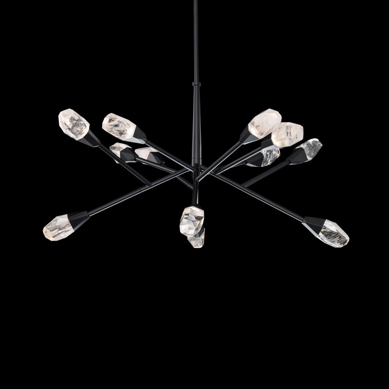 Synapse 12 - Light LED Chandelier, Black