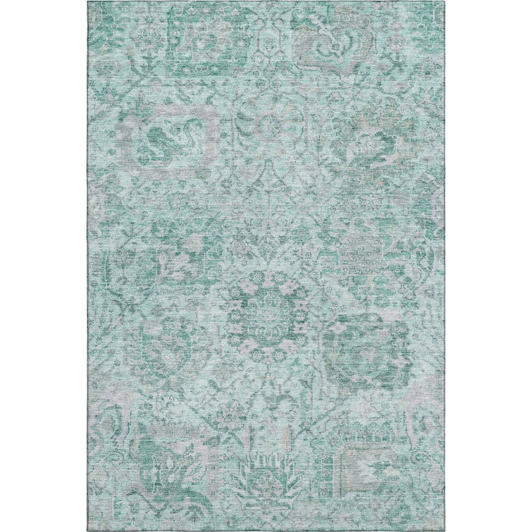 Premium Machine Washable Wayne AMF1102 Damask Rug