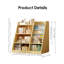 Bibliothèque en bois avec rangement pour jouets-106845561