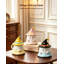 Plant / Floral Novelty Candle with Solid Wood Holder